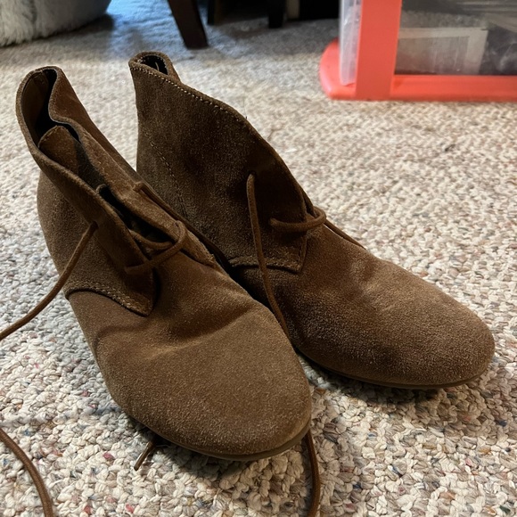 Nine West Brown Booties Size 9 - Picture 2 of 3